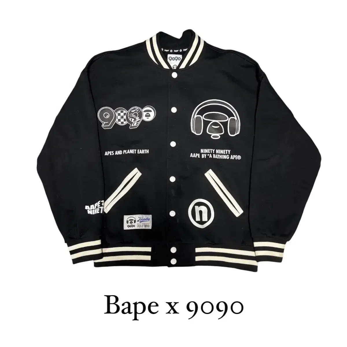 베이프 9090 바시티 자켓 bape